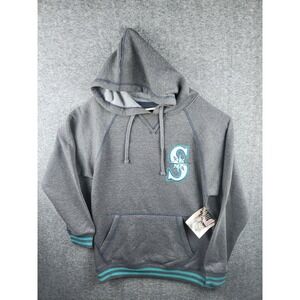 Seattle Mariners Grey Pullover Hoodie Size Medium